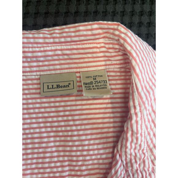 L.L. Bean‎ Button Up | Womens 3/4 Sleeve Striped Blouse | Size M - Picture 5 of 7